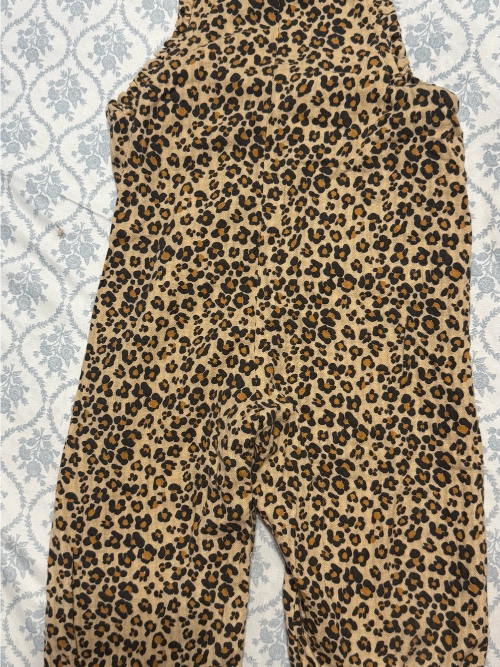ZARA Girls Leopard Print Jumpsuit Size 4 Years Brown Animal Print Romper